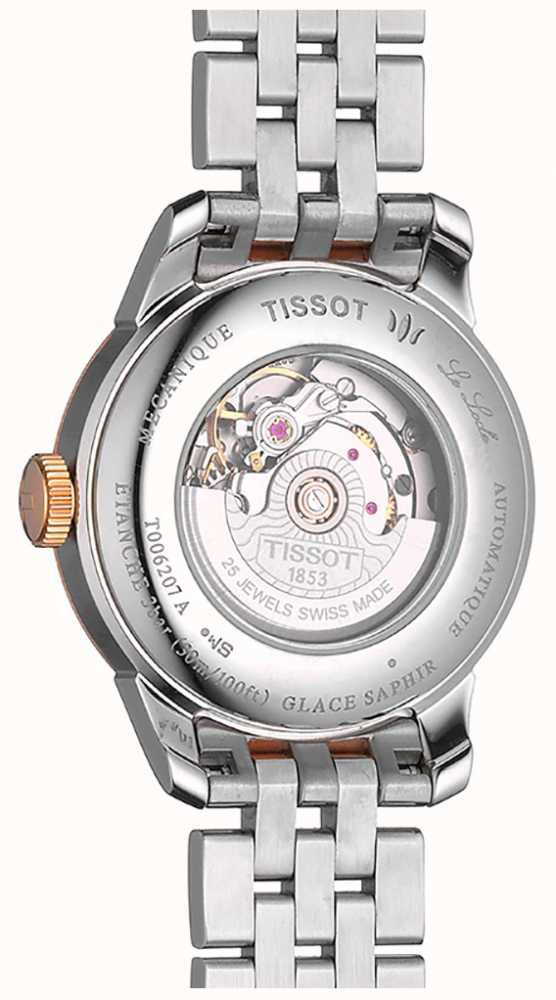 Buy Shop Tissot Le Locle Automatic Lady Mother of Pearl Dial Two Tone Steel Strap Watch For Women - T006.207.22.116.00 USA Online