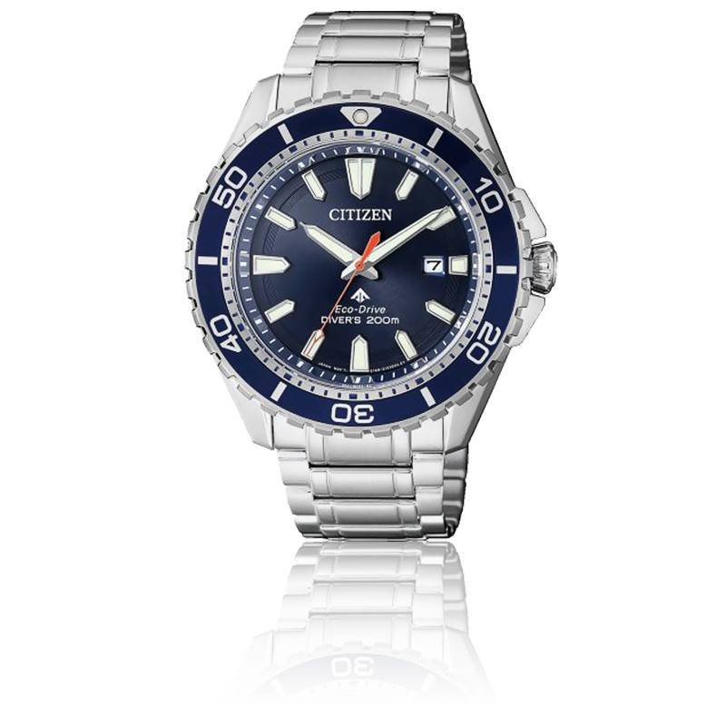 Buy Shop Citizen Promaster Marine Blue Dial Silver Steel Strap Watch For Men - BN0191-80L USA Online