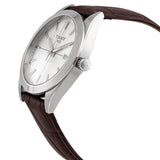 Buy Shop Tissot Gentlemen Silver Dial Brown Leather Strap Watch for Men - T127.410.16.031.01 USA Online