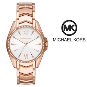 Buy Shop Michael Kors Whitney Quartz White Dial Rose Gold Steel Strap Watch For Women - MK6694 USA Online