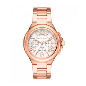 Buy Shop Michael Kors Camille Chronograph White Dial Rose Gold Steel Strap Watch For Women - MK7271 USA Online