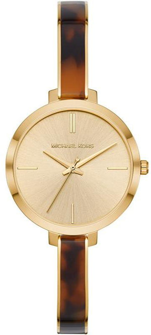 Buy Shop Michael Kors Jaryn Quartz Gold Dial Two Tone Steel Strap Watch for Women - MK4341 USA Online