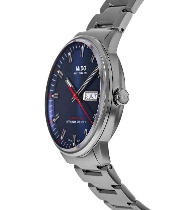 Buy Shop Mido Commander II Automatic Chronometer Blue Dial Silver Steel Strap Watch For Men - M021.431.11.041.00 USA Online