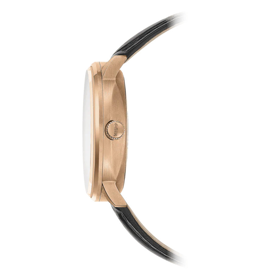 Buy Shop Mido Commander Automatic Black Dial Black Leather Strap Watch For Men - M021.407.36.411.00 USA Online