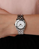 Buy Shop Burberry Heritage Check White Dial Silver Steel Strap Watch for Women - BU1853 USA Online