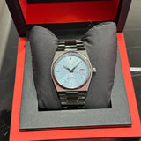 Buy Shop Tissot PRX Powermatic 80 Ice Blue Tiffany Dial Silver Steel Strap Watch for Men - T137.407.11.351.00 USA Online