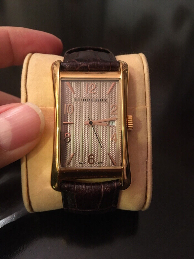 Buy Shop Burberry Heritage Brown Dial Brown Leather Strap Watch for Men - BU3000 USA Online