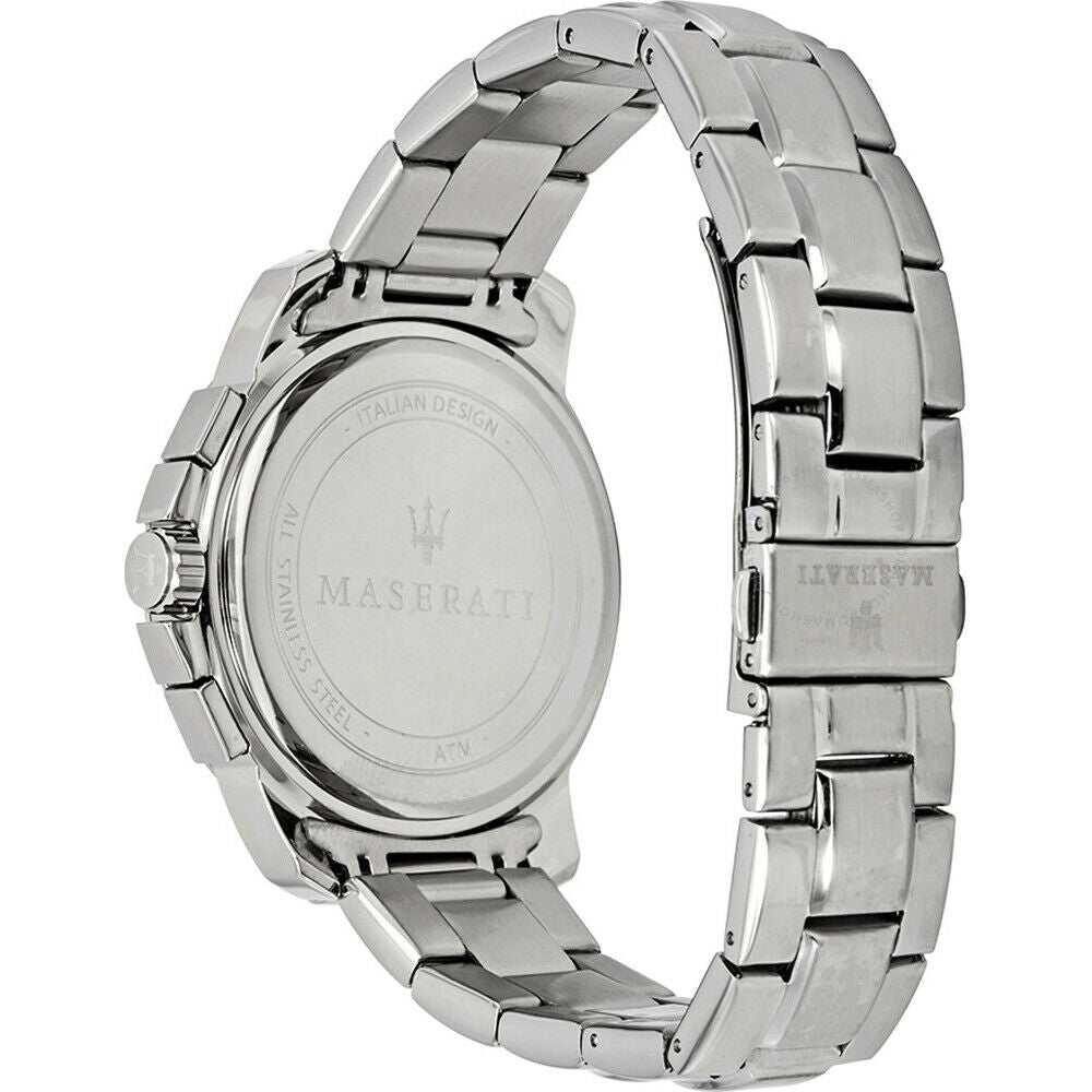 Buy Shop Maserati Successo Chronograph Silver Dial Silver Steel Strap Watch For Men - R8873621006 USA Online