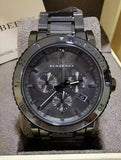 Buy Shop Burberry The City Grey Dial Gunmetal Grey Steel Strap Watch for Men - BU9381 USA Online