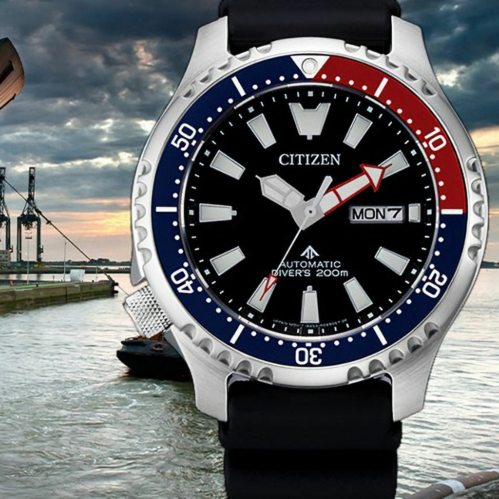 Buy Shop Citizen Promaster Automatic 200M Diver Fugu Limited Edition Black Dial Black Rubber Strap Watch For Men - NY0110 USA Online
