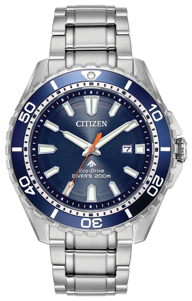 Buy Shop Citizen Promaster Marine Blue Dial Silver Steel Strap Watch For Men - BN0191-80L USA Online