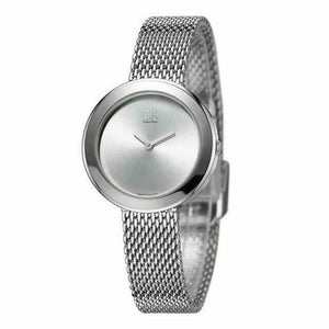Buy Shop Calvin Klein Firm White Dial Silver Mesh Bracelet Watch for Women - K3N23126 USA Online