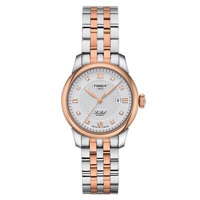 Buy Shop Tissot Le Locle Lady Automatic Diamonds Silver Dial Two Tone Steel Strap Watch For Women - T006.207.22.036.00 USA Online