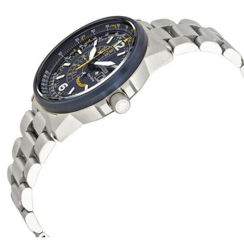 Buy Shop Citizen Promaster Nighthawk Eco Drive Navy Blue Dial Silver Steel Strap Watch For Men - BJ7006-56L USA Online