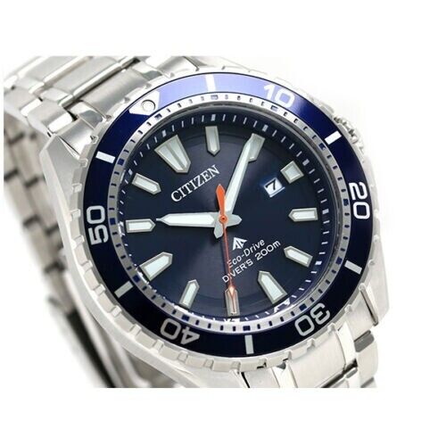 Buy Shop Citizen Promaster Marine Blue Dial Silver Steel Strap Watch For Men - BN0191-80L USA Online
