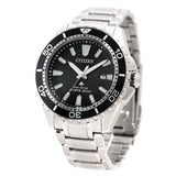 Buy Shop Citizen Promaster Diver Chronograph Black Dial Silver Steel Strap Watch For Men - BN0190-82E USA Online
