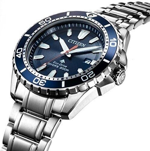 Buy Shop Citizen Promaster Marine Blue Dial Silver Steel Strap Watch For Men - BN0191-80L USA Online