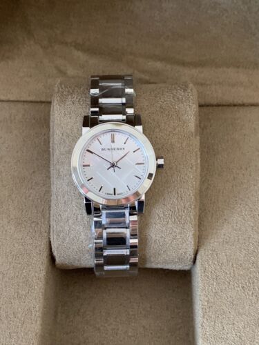 Buy Shop Burberry The City Silver Dial Silver Steel Strap Watch for Women - BU9200 USA Online