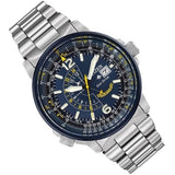 Buy Shop Citizen Promaster Nighthawk Eco Drive Navy Blue Dial Silver Steel Strap Watch For Men - BJ7006-56L USA Online