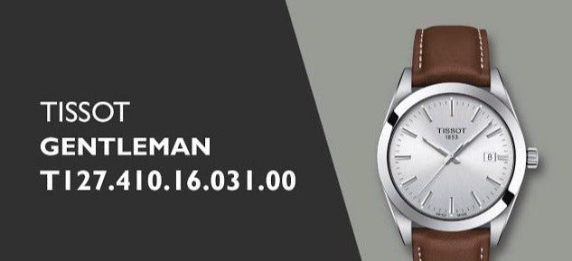 Buy Shop Tissot Gentlemen Silver Dial Brown Leather Strap Watch for Men - T127.410.16.031.01 USA Online