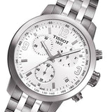 Buy Shop Tissot PRC 200 Chronograph White Dial Silver Steel Strap Watch For Men - T055.417.11.017.00 USA Online