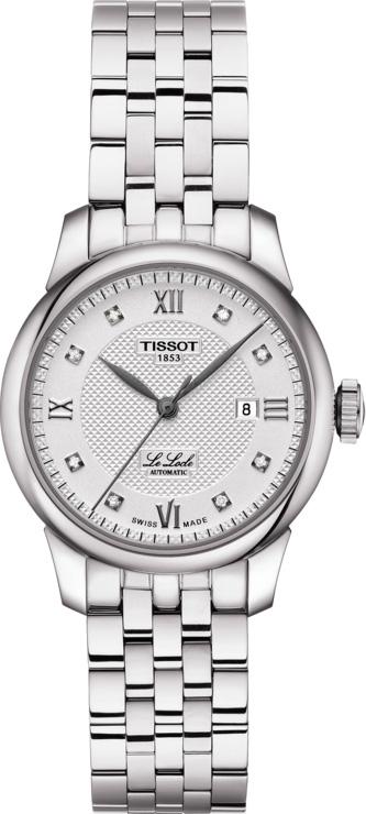Buy Shop Tissot Le Locle Lady Automatic Diamonds Silver Dial Silver Steel Strap Watch For Women - T006.207.11.036.00 USA Online