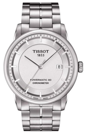 Buy Shop Tissot Luxury Powermatic 80 Silver Dial Silver Steel Strap Watch For Men - T086.408.11.031.00 USA Online