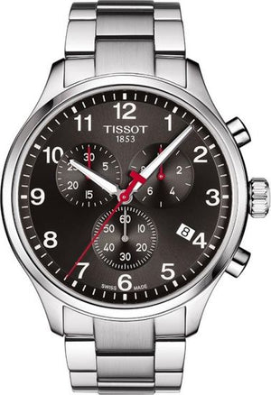 Buy Shop Tissot Chrono XL Quartz Asian Games Edition Black Dial Silver Steel Strap Watch For Men - T116.617.11.057.02 USA Online