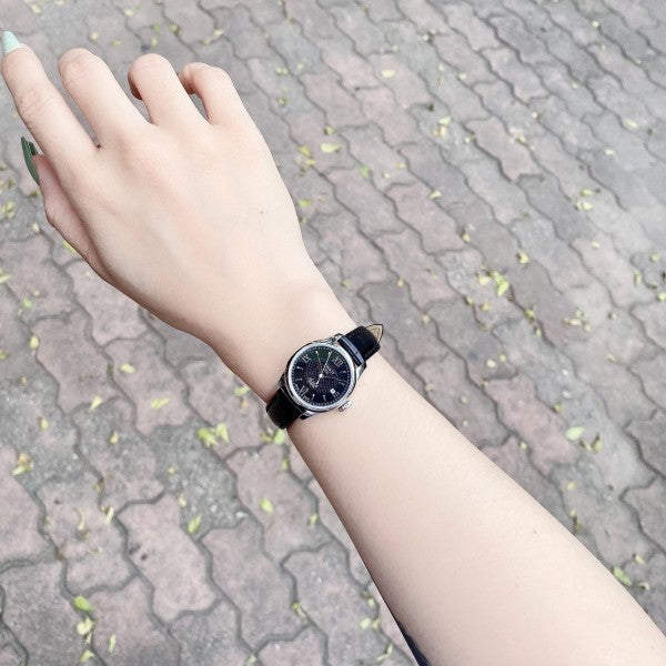 Buy Shop Tissot Le Locle Automatic Lady Black Dial Black Leather Strap Watch for Women - T41.1.123.57 USA Online