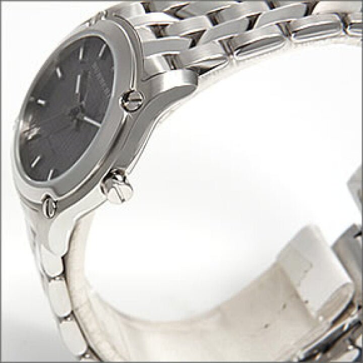 Buy Shop Burberry Herringbone Grey Dial Silver Steel Strap Watch for Women - BU1851 USA Online