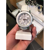 Buy Shop Burberry City Chronograph White Dial White Leather Strap Watch For Women - BU9701 USA Online