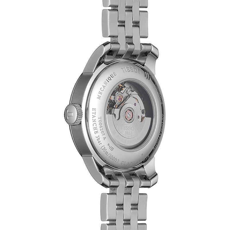 Buy Shop Tissot Le Locle Lady Automatic Diamonds Silver Dial Silver Steel Strap Watch For Women - T006.207.11.036.00 USA Online