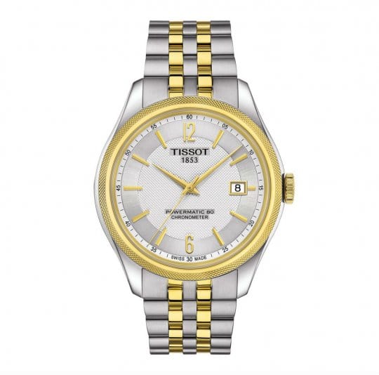 Buy Shop Tissot Ballade Powermatic 80 Chronometer Silver Dial Two Tone Steel Strap Watch For Men - T108.408.22.037.00 USA Online