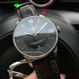 Buy Shop Tissot Chemin Des Tourelles Powermatic 80 Black Dial Black Leather Strap Watch For Men - T099.407.16.058.00 USA Online