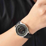 Buy Shop Tissot Chemin Des Tourelles Powermatic 80 Black Dial Black Leather Strap Watch For Men - T099.407.16.058.00 USA Online