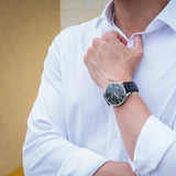 Buy Shop Tissot Chemin Des Tourelles Powermatic 80 Black Dial Black Leather Strap Watch For Men - T099.407.16.058.00 USA Online