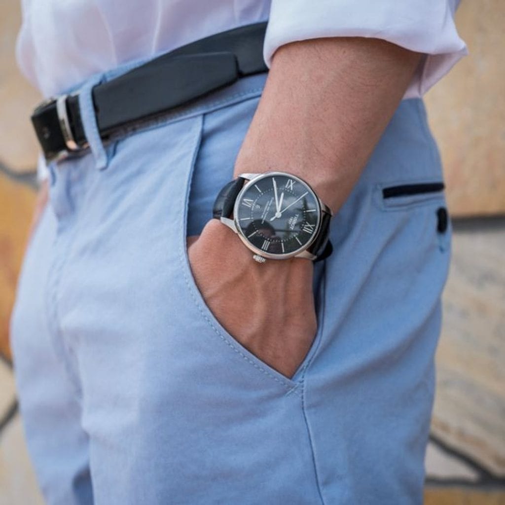 Buy Shop Tissot Chemin Des Tourelles Powermatic 80 Black Dial Black Leather Strap Watch For Men - T099.407.16.058.00 USA Online