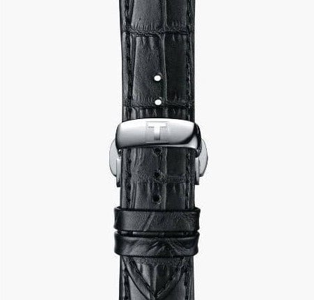 Buy Shop Tissot Chemin Des Tourelles Powermatic 80 Black Dial Black Leather Strap Watch For Men - T099.407.16.058.00 USA Online