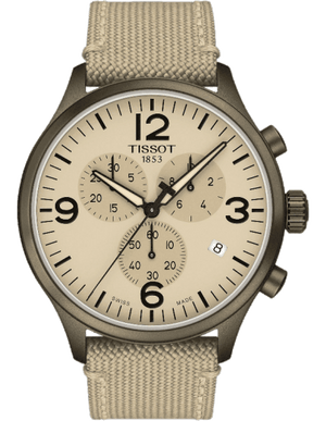 Buy Shop Tissot Chrono XL Beige Diag Beige NATO Strap Watch For Men - T116.617.37.267.01 USA Online