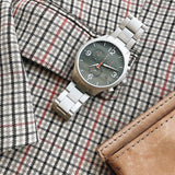 Buy Shop Tissot Chrono XL Black Dial Silver Steel Strap Watch For Men - T116.617.11.057.00 USA Online