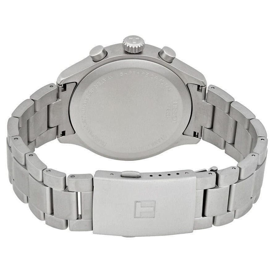 Buy Shop Tissot Chrono XL Black Dial Silver Steel Strap Watch For Men - T116.617.11.057.00 USA Online