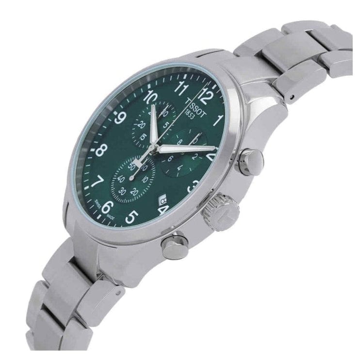 Buy Shop Tissot Chrono XL Classic Green Dial Silver Steel Strap Watch for Men - T116.617.11.092.00 USA Online