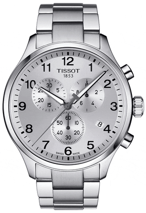 Buy Shop Tissot Chrono XL Classic Silver Dial Silver Steel Strap Watch For Men - T116.617.11.037.00 USA Online