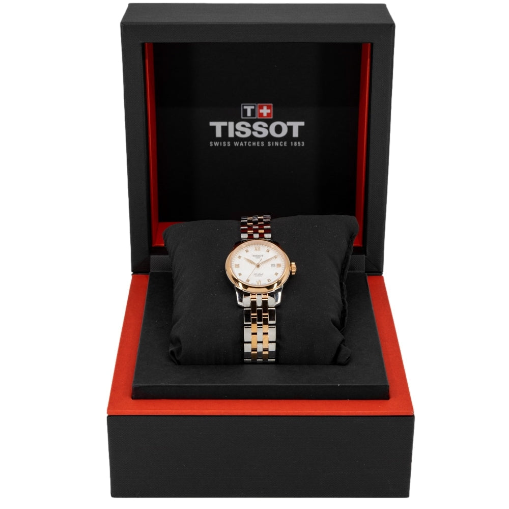 Buy Shop Tissot Le Locle Lady Automatic Diamonds Silver Dial Two Tone Steel Strap Watch For Women - T006.207.22.036.00 USA Online