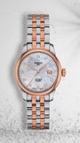 Buy Shop Tissot Le Locle Automatic Lady Mother of Pearl Dial Two Tone Steel Strap Watch For Women - T006.207.22.116.00 USA Online