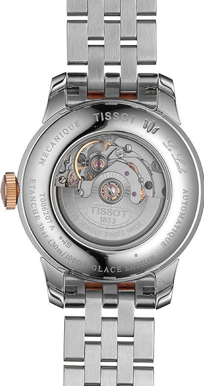 Buy Shop Tissot Le Locle Automatic Lady Mother of Pearl Dial Two Tone Steel Strap Watch For Women - T006.207.22.116.00 USA Online