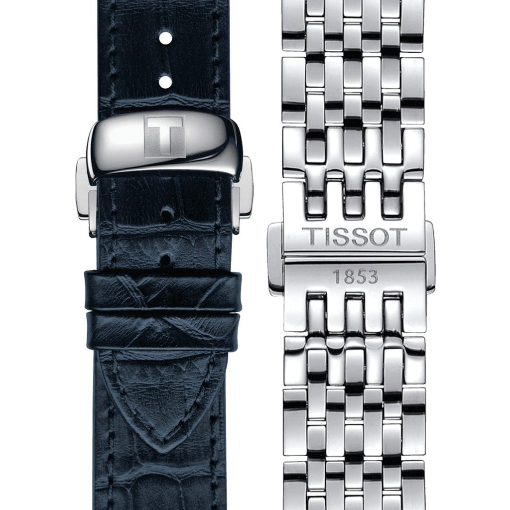 Buy Shop Tissot Le Locle Powermatic 80 Silver Dial Silver Steel Strap Watch for Men - T006.407.11.033.03 USA Online