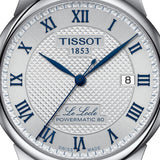 Buy Shop Tissot Le Locle Powermatic 80 Silver Dial Silver Steel Strap Watch for Men - T006.407.11.033.03 USA Online