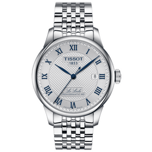Buy Shop Tissot Le Locle Powermatic 80 Silver Dial Silver Steel Strap Watch for Men - T006.407.11.033.03 USA Online