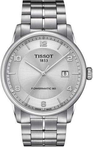 Buy Shop Tissot Luxury Powermatic 80 Silver Dial Silver Steel Strap Watch For Men - T086.407.11.037.00 USA Online